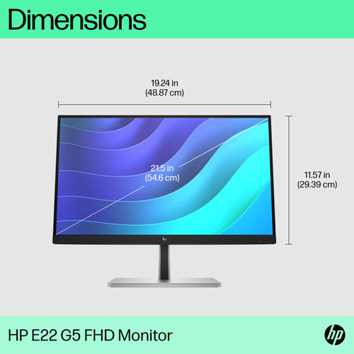 HP E-Series E22 G5 computer monitor 54.6 cm (21.5 HP E-Series E22 G5 computer monitor 54.6 cm (21.5